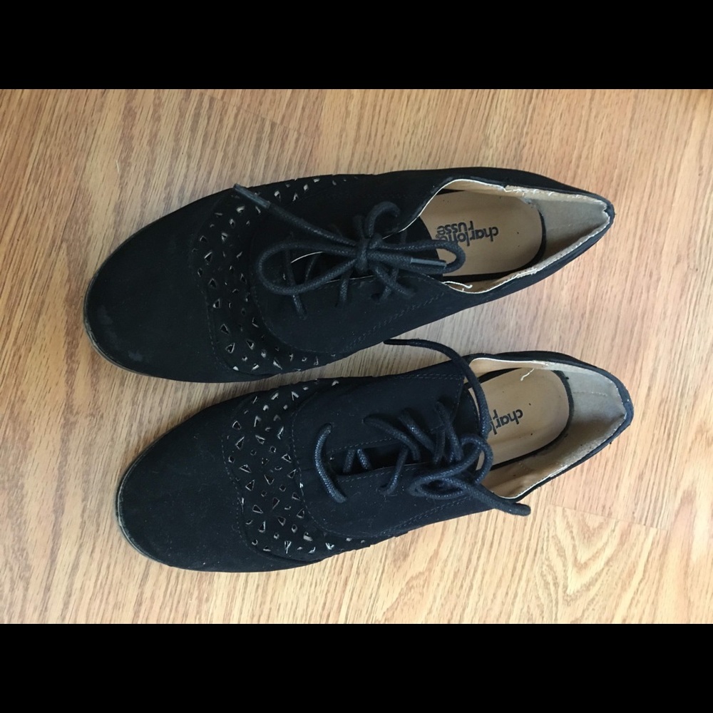 Black Charlotte Russe Oxfords